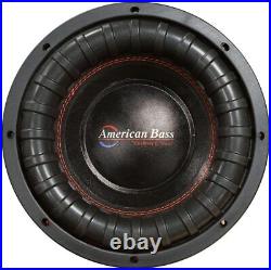 American Bass XFL-1022 10 Inch 3000W Dual 2 Ohm Car Subwoofer + Ported Sub Box