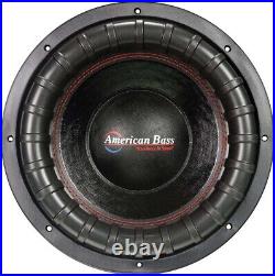 American Bass XFL-1244 3000W Dual 4 Ohm 12 Inch Subwoofer 12 DVC Car Sub