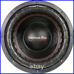American Bass XFL-1244 3000W Dual 4 Ohm 12 Inch Subwoofer 12 DVC Car Sub US