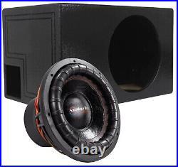 American Bass XFL-1244 Package 12 Inch 3000W Dual 4 Ohm Subwoofer QBOMB Box