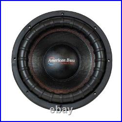 American Bass Xfl-1244 12 12 Inch Dual 4 Ohm Voice Coil Car Subwoofer 1000w Rms