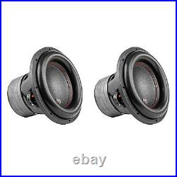 AudioPipe TXX-BDC4-12 Dual 4 Ohm 12 inch 2,200 W Car Subwoofer, Black (2 Pack)