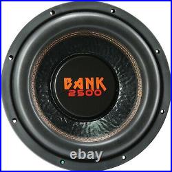 Audiobank 12 Inch 5000 Watt Car Audio Subwoofer with 4 Ohm DVC Power 12' Sub X2
