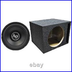 Audiopipe TS-PP3-15-D4 15 Inch 1800W DVC 4 Ohm Car Subwoofer + Ported Sub Box