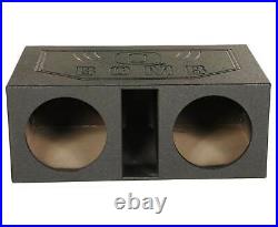 Audiopipe TXX-BD3-12 12 Inch 1800W 4 Ohm Car Audio Subwoofer (2 Pack) & Sub Box