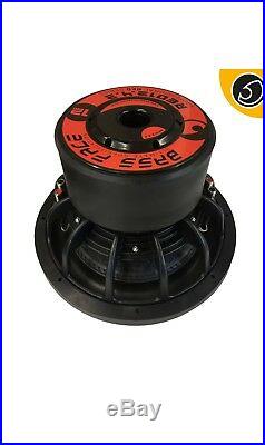 Bassface RED12.4 12 Inch 30cm 2x2Ohm DVC Pro SPL SQ Series Subwoofer 2500w RMS