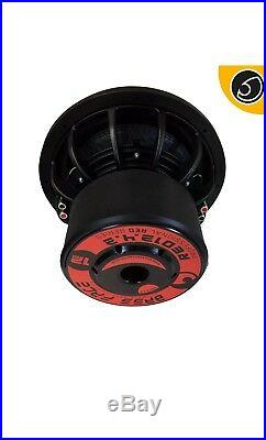 Bassface RED12.4 12 Inch 30cm 2x2Ohm DVC Pro SPL SQ Series Subwoofer 2500w RMS