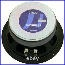Beyma 6MI80 6.5 Inch 8 ohm 100 Watt RMS Pro Midbass/Midrange Speaker