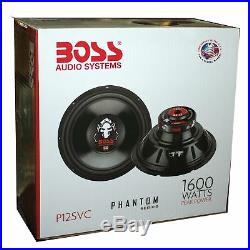 Boss Audio 12 Inch 1600 Watt 4 Ohm SVC Car Audio Power Stereo Subwoofer (4 Pack)
