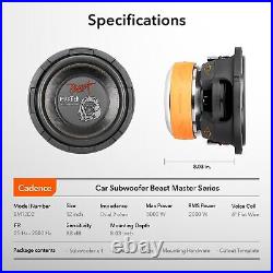 CADENCE BM12D2 12 Inch Car Audio Subwoofer 5000 Watts Dual 2 Ohm 4 VC, Single