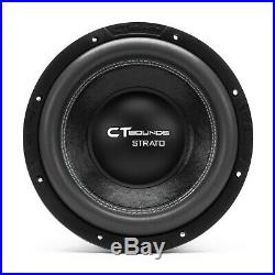 CT Sounds Car 10 Inch Subwoofer Strato 10 Dual 2 Ohm D2 Audio 1200w RMS Sub