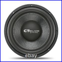 CT Sounds Strato 15 Dual 4 Ohm Car 15 Inch Subwoofer D4 1250w Watts RMS Audio
