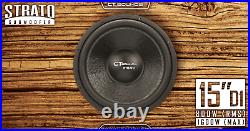 CT Sounds Strato 15 Inch 800w RMS Dual 1 Ohm D1 Car Audio Bass Sub Subwoofer