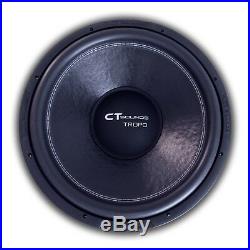 CT Sounds Tropo 18 Inch D4 600 Watt RMS 18 In Dual 4 Ohm Car Subwoofer Audio Sub