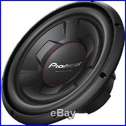 Car Audio Sub Woofer 1300 Watts 12 Inch Single 4-Ohm Extreme Bass Output Black