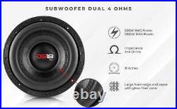 DS18 EXL-8.4D 8 Car Audio Subwoofer Dual 2-Ohms 1600W Max, 600W RMS 1 Speaker