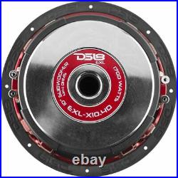 DS18 EXL-X10.4D 10 Inch Car Audio Subwoofer Dual 4 Ohms 1700W Max 850W RMS