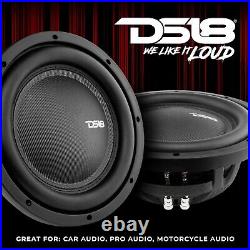 DS18 IXS10.4S Shallow 10 Car Audio Subwoofer 1200 Watts Svc 4-Ohm (1 Speaker)