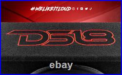 DS18 SB10A 10 Amplified Powered Car Subwoofer Shallow Enclosure 700 W 2 ohms