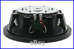 DS18 SW12S4X 12-Inch 1200W 4-Ohm SVC Shallow Mount Subwoofer and Truck Wedge Box