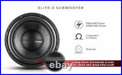 DS18 ZR10.2D10 Car Audio Subwoofer 1400W Watts Dual Voice Coil 2-Ohm 1 Speaker
