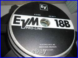 Electro Voice EVM-18B Pro Line 18 Inch Speaker 8-OHM 400W EVM18B