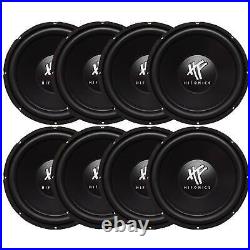 HIFONICS 12 800 Watt 4 Ohm DVC Car Audio Subwoofer Power Bass Sub (8 Pack)