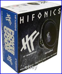 HIFONICS 12 800 Watt 4 Ohm DVC Car Audio Subwoofer Power Bass Sub (8 Pack)