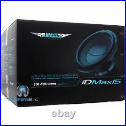 Image Dynamics Idmax15 V. 4 D4 Pro 12 Dual 4-ohm 1200w Rms Subwoofer Speaker New
