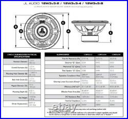 JL AUDIO 12W3V3-2 12 2 OHM SUBWOOFER 12-INCH NEW 12W3 W3V3 NEW SEALED or PORTED