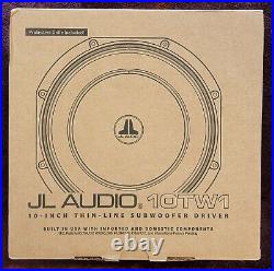 JL Audio 10TW1-2 (92188) 10 inch 2-ohm Shallow Mount Subwoofer NEW in OEM PKG