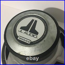JL Audio 12W3V3-8 12 inch 500W Subwoofer Driver Single 8 Ohm Coil Used