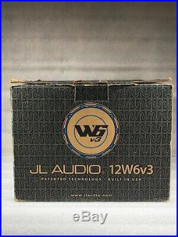 JL Audio 12W6v3-D4 12 inch Car Subwoofer Driver Dual 4 Ohm
