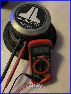JL Audio 8W1V3-4 Single 4-Ohm, 8 Inch, 150 Watt RMS Car Subwoofer Bass Used
