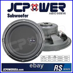 Jc Power RST12d4 Subwoofer Shallow Mount 12 inch Speaker 2 or 4 ohm