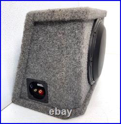 Jl Audio 10w0v2-4 10 Inch 4 Ohm Speaker Sub With Gray Carpet Subwoofer Box Nice