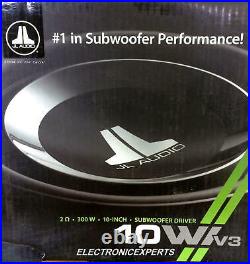 Jl Audio 10w1v3-2 10 2 Ohm Subwoofer 10-inch New 10w1 W1v3 New Small Box Sub