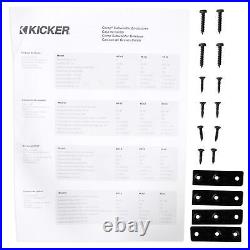 KICKER 43DC122 Comp Dual 12 Subwoofers In Vented Sub Box Enclosure, 2-Ohm