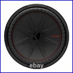 KICKER 48CWR154 CompR 15 Inch Dual 4 Ohm DVC 1600W Max Power Car Audio Subwoofer