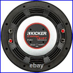 KICKER 48CWRT672 CompRT Dual 2 Ohm 300 Watt 6.75 Inch Car Audio Stereo Subwoofer