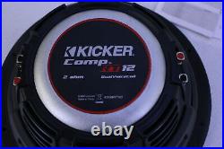 KICKER CompRT 12 Inch 30cm Car Audio Subwoofer 1000W DVC 2 ohm RoHS Compliant