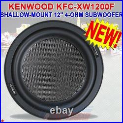 Kenwood Excelon Kfc-xw1200f Shallow-mount 12-inch 4-ohm Subwoofer 1400 Watts New