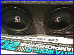 Kicker 10 Inch Competition Subwoofers PAIR 10C old School 4 ohm