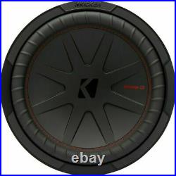 Kicker 12 Inch 1000W Dual 2 Ohm Voice Coils CompR Car Audio Subwoofer 48CWR122