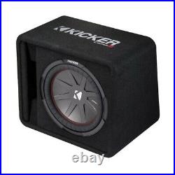 Kicker 12 Inch 1000 Watt 2-Ohm Ported Vented Subwoofer Enclosure Box (2 Pack)