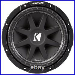 Kicker 43C104 10-Inch 300 Watts Max Power Single 4 Ohm Car Subwoofer