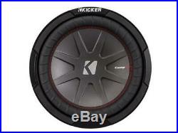 Kicker 43CWR102 CompR 10-Inch Subwoofer, Dual Voice Coil, 2-Ohm, 400W