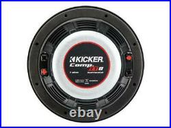 Kicker 43CWRT81 CompRT 8-Inch Subwoofer, Dual Voice Coil, 1-Ohm, 300W