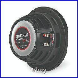 Kicker 43CWRT82 CompRT 8-Inch Subwoofer, Dual Voice Coil, 2-Ohm, 300W