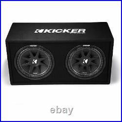 Kicker 43DC122 Dual Comp 12-inch Vented Subwoofer Enclosure 2-Ohm, RoHS